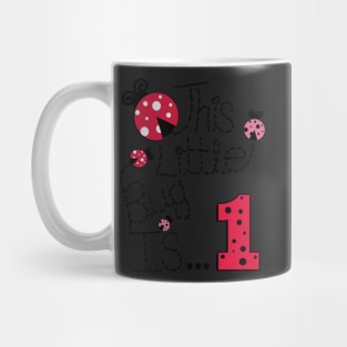 Birthday One Year Old Cute Ladybug This Little Bug Is 1 Mug